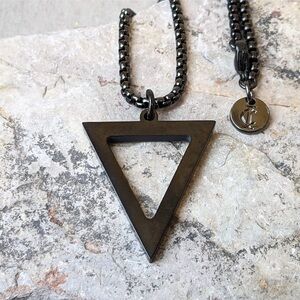 Geometric Triangle Necklace